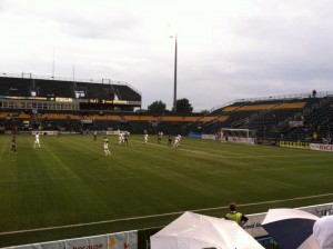 Knapp in the mix for a first-half header